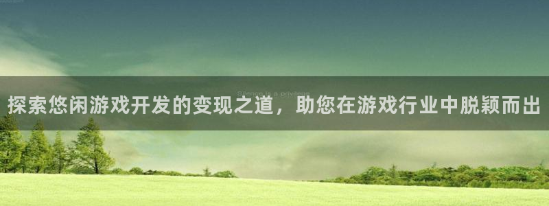 沐鸣开户测速：探索悠闲游戏开发的变现之道