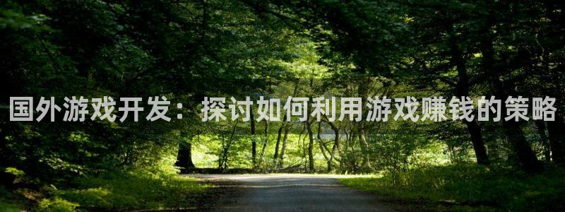 沐鸣代理登陆：国外游戏开发：探讨如何利用