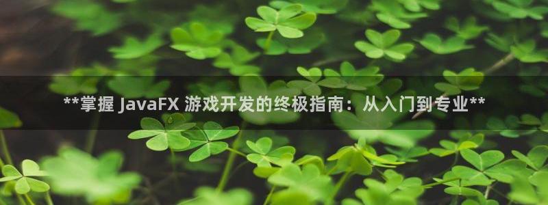 沐鸣娱乐注册平台：**掌握 JavaFX